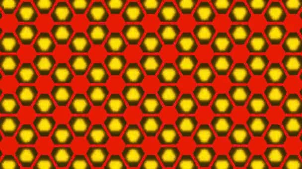 Decoratieve geometrische Kaleidoscoop sterren bewegend patroon nieuwe kwaliteit universele beweging dynamische geanimeerde kleurrijke vrolijke dans muziek video footage lus — Stockvideo