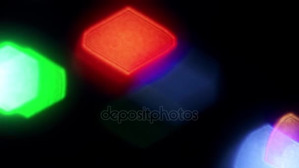 Abstract soft defocused blured light leak color lights background new quality universal motion dynamic animated background colorful joyful music cool video footage — Stock Video