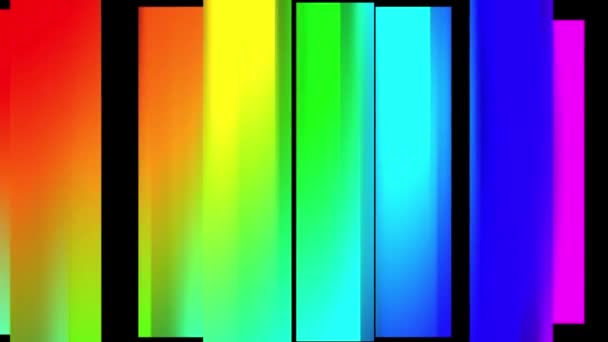 Abstrakt mjuk regnbågens färger flyttar block bakgrunden nya kvalitet universella rörelse dynamiska animerad färgglada glada Dans musik video footage — Stockvideo
