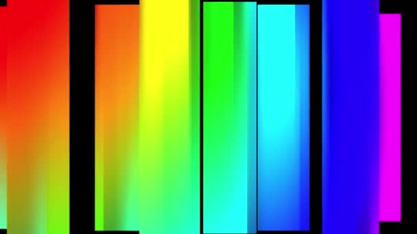 Abstracto suave arco iris color movimiento bloque fondo Nueva calidad universal movimiento dinámico animado colorido alegre danza música vídeo material de archivo — Vídeo de stock