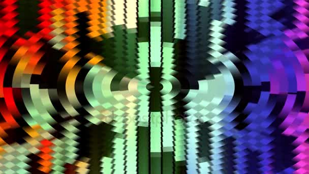 Abstrakta mjuk regnbågens färger skala glidande block bakgrunden nya kvalitet universella rörelse dynamiska animerad färgglada glada Dans musik video footage — Stockvideo