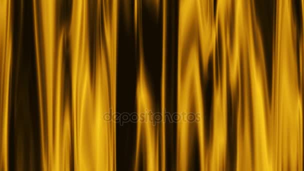 Abstract soft golden color curtain waving style background New quality universal motion dynamic animated colorful joyful music video footage — Stock Video