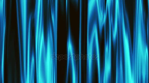 Abstrakte weiche blaue Farbe Vorhang wellenförmigen Stil Hintergrund neue Qualität universelle Bewegung dynamisch animiert bunte fröhliche Musik Videoaufnahmen — Stockvideo