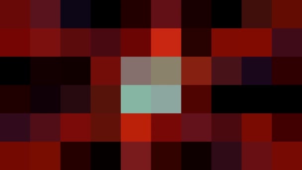 Abstrato pixel bloco retro movimento fundo nova qualidade universal movimento dinâmico animado colorido alegre dança música vídeo footage — Vídeo de Stock