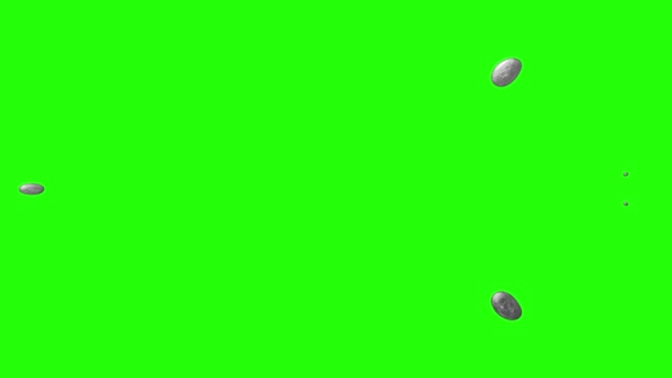 la dissolution de l’argent liquide (ou apparaissant si inversé) sur écran vert clé chroma \ nouvelle qualité unique cartoon animation dynamique joyeuse cool vidéos