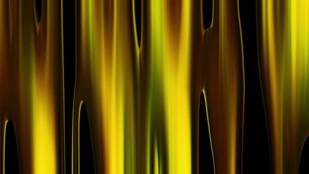 Abstract paint leak liquid gold background \ New quality universal motion dynamic animated colorful joyful video footage loop — Stock Video
