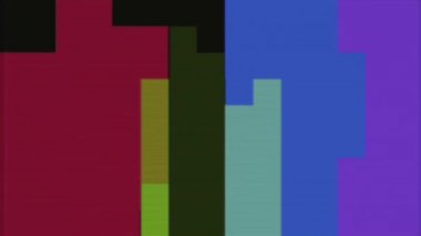 eski tv vhs arka plan yeni kalite evrensel hareket dinamik animasyon retro vintage renkli neşeli dans müzik video görüntüleri hareket soyut gökkuşağı piksel blok