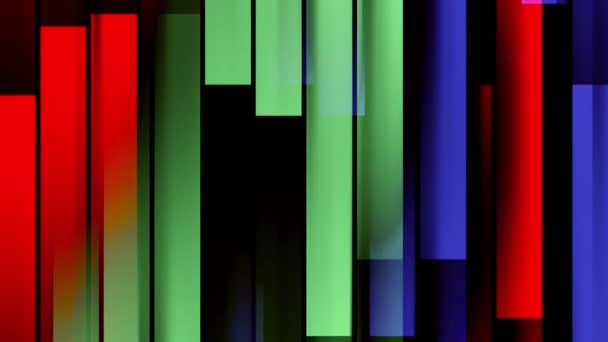 Abstract soft rainbow color moving vertical block red green blue background New quality universal motion dynamic animated colorful joyful dance music video footage — Stock Video