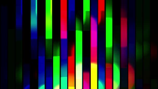 Abstrakte weiche Regenbogenfarbe bewegte vertikale Block rot grün blau Hintergrund neue Qualität universelle Bewegung dynamisch animiert bunt fröhlich Tanz Musik Videoaufnahmen — Stockvideo