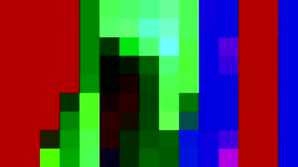 Abstracte regenboog pixel blok bewegende achtergrond nieuwe kwaliteit universele beweging dynamische geanimeerde retro vintage kleurrijke vrolijke dans muziek video beelden — Stockvideo