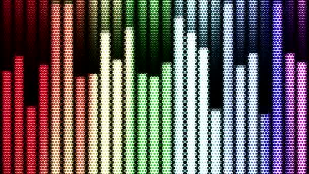 Líneas de movimiento abstractas punteadas fondo Nueva calidad única dinámica universal animado colorido alegre fresco estilo retro material de archivo de vídeo musical — Vídeos de Stock
