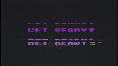 Retro video oyunu eski tv arıza müdahale ekranda hazır metin olsun... Yeni kalite evrensel vintage hareket dinamik animasyonlu arka plan renkli neşeli serin video görüntüleri