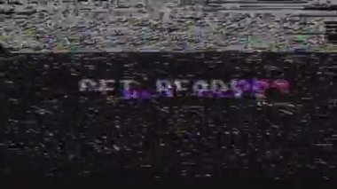 Retro video oyunu eski tv arıza müdahale ekranda hazır metin olsun... Yeni kalite evrensel vintage hareket dinamik animasyonlu arka plan renkli neşeli serin video görüntüleri