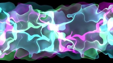 Dijital çalkantılı boya sıçrama duman bulutu yumuşak arka plan plue mor - yeni benzersiz kalite renkli neşeli hareket dinamik video görüntüleri