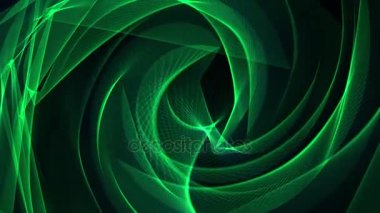 Dijital poligon ağ duman sarmal bulut arka plan yeşil - yeni dinamik teknoloji hareket renkli video görüntüleri