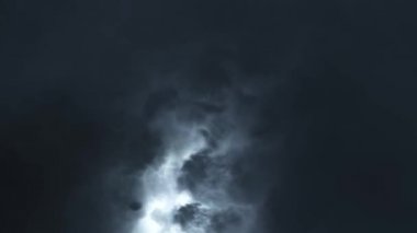 Fırtına gökyüzü bulutlar şimşek gerçekçi animasyon Timelapse - yeni kalite benzersiz doğa ile gece video görüntüleri göster