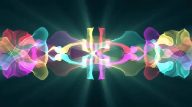 Dijital çalkantılı boya sıçrama duman bulutu içinde ışıklar yumuşak soyut animasyon arka plan gökkuşağı - yeni benzersiz kalite renkli neşeli hareket dinamik video görüntüleri