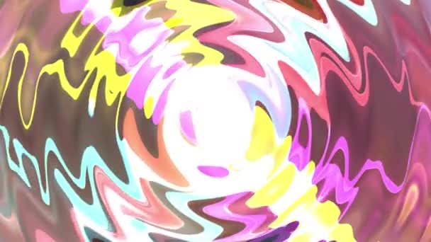 Digital turbulent paint splash smoke cloud soft abstract animation background ripple rainbow - new unique quality colful joyful motion dynamic vídeo footage — Vídeo de Stock