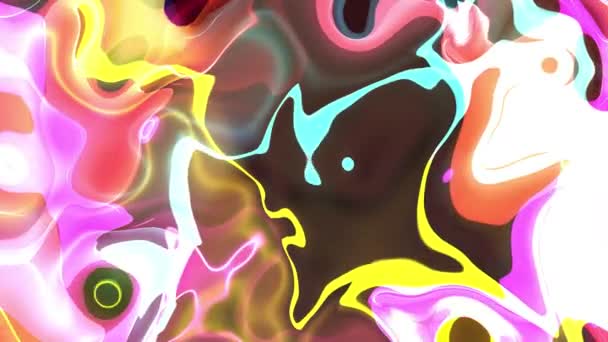 Digital turbulent Farbe spritzt Rauch Wolke weich abstrakt Animation Hintergrund Regenbogen - neue einzigartige Qualität bunt fröhlich Bewegung dynamische Videoaufnahmen — Stockvideo