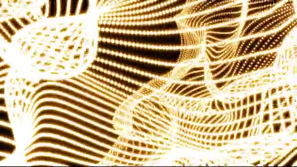 Mosca perla neto movimiento aleatorio nube abstracta animación fondo - nueva tecnología dinámica movimiento colorido video metraje — Vídeos de Stock