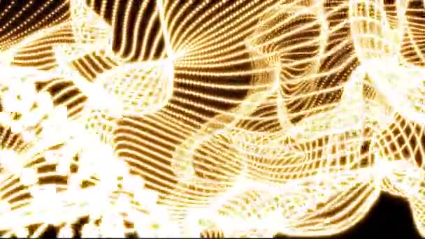 Parel net willekeurig bewegende wolk abstracte animatie achtergrond - nieuwe dynamische technologie beweging kleurrijke videobeelden — Stockvideo