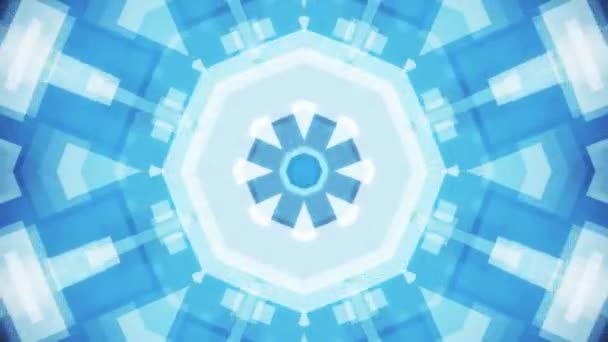 Energy core system grid block kaleidoscope animation background seamless loop - New quality technology universal motion dynamic animated colorful joyful video footage — Stock Video