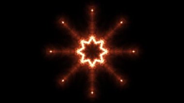alev süs geometrik kaleydoskop çiçek animasyon arka plan - yeni kalite retro vintage şekli renkli hareket dinamik animasyon neşeli müzik video görüntüleri