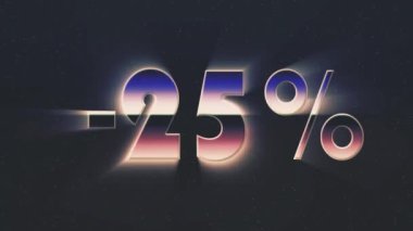 parlak retro 80'ler tarzı satış indirim lazer metin sinek girip yıldız animasyon üzerinde arka plan - yeni benzersiz vintage güzel dinamik neşeli renkli video görüntüleri