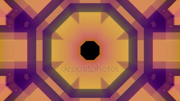 Energy core system grid block kaleidoscope animation background seamless loop - New quality technology universal motion dynamic animated colorful joyful video footage — Stock Video