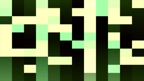 Abstrakta pixel block flytta bakgrunden nya kvalitet universella rörelse dynamiska animerade retro vintage färgstarka glada Dans musik video footage — Stockvideo