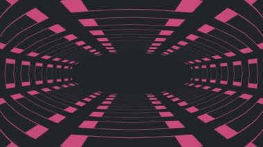 retro oyun tarzı sonsuz tünel uçuş sorunsuz döngü animasyon - yeni nitelik 4k vintage renkli neşeli video görüntüleri
