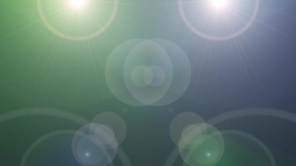 Движущиеся огни оптические линзы вспышки блестящий анимационный фон искусства - новое качество естественного освещения лампы лучи эффект динамические красочные яркие видео кадры — стоковое видео