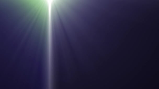Bewegte Lichter optische Linse fackelt glänzende Animation Kunst Hintergrund - neue Qualität natürliches Licht Lampe Strahlen Effekt dynamische bunte helle Videomaterial — Stockvideo