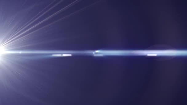 Bewegende lichten optische lens flares glanzende animatie kunst achtergrond - nieuwe kwaliteit natuurlijke verlichting lamp stralen effect dynamische kleurrijke heldere videobeelden — Stockvideo