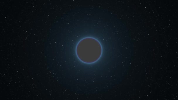 Stern dreht sich in Schwarzes Loch und fliegt schnell in Lichtgeschwindigkeit Animation - neue Qualität Natur Raum szenische Ansicht cool Videomaterial — Stockvideo