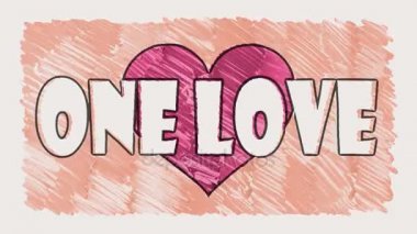 çizilmiş hareket işareti kalp şekli bir aşk çizgi film animasyon sorunsuz döngü arka plan durdurmak... Yeni kalite evrensel grunge vintage hareket dinamik animasyonlu arka plan renkli neşeli serin video görüntüleri