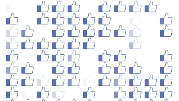 Many Like icon blink on white background animation -new quality culture social video — Stock Footage Many Like icon blink on white background animation -new quality culture social video Video Clip