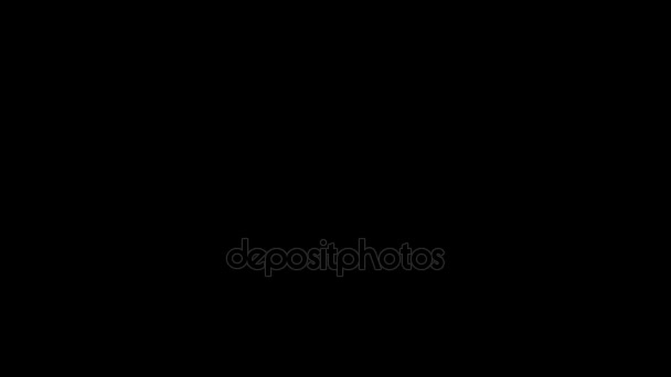 clignotant rouge accès refusé mot d'avertissement texte sur numérique noir lcd animation en boucle transparente - nouvelle technologie de qualité coloré joyeux vintage dynamique motion video footage 