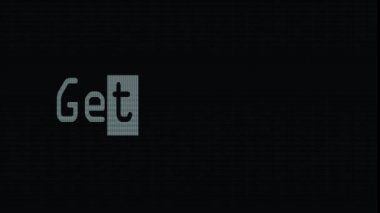 Get hazır kelime metin yazarak yazma eski bilgisayarda lcd led tüp tv ekran ekran arka plan yanıp sönen animasyon. Yeni kalite evrensel vintage hareketli dinamik animasyon retro renkli neşeli video