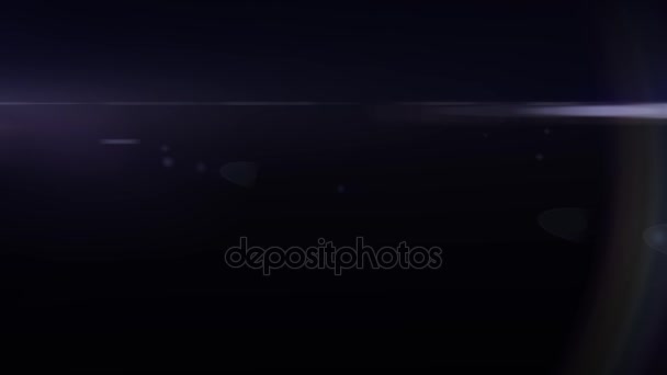 Horizontal bewegte rote blaue Lichter optische Linse Fackeln glänzende Animation Kunst Hintergrundanimation - neue Qualität natürliches Licht Lampe Strahlen glänzende Wirkung dynamische bunte Urlaub helle Videoaufnahmen — Stockvideo