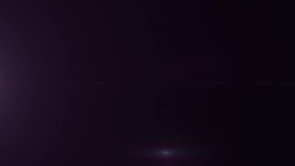 Horizontal bewegte rosa Lichter optische Linse flackert glänzende Animation Kunst Hintergrundanimation - neue Qualität natürliches Licht Lampe Strahlen glänzende Wirkung dynamische bunte Urlaub helle Videomaterial — Stockvideo