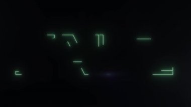 yeşil lazer neon satış metin ile parlak ışık optik fişekleri animasyon siyah arka planda - yeni kalite retro vintage disko dans hareket neşeli addvertisement ticari video görüntüleri döngü tasarım