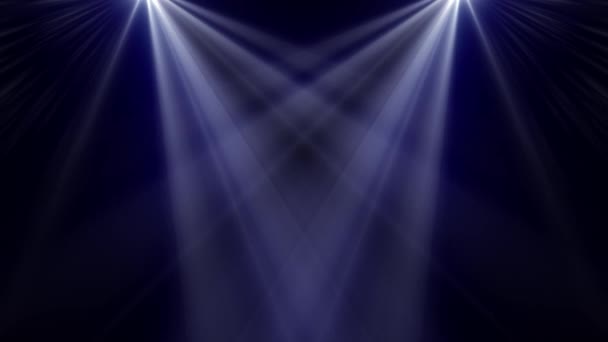 Luces móviles rayos azules lentes ópticas bengalas brillante animación arte fondo - nueva calidad iluminación natural lámparas rayos efecto dinámico colorido brillante vídeo — Vídeos de Stock