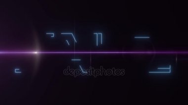 mavi lazer neon satış metin parlak ışık optik fişekleri animasyon siyah arka planda - yeni kalite retro vintage disko dans hareket neşeli reklam ticari video görüntüleri döngü tasarımı ile