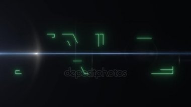 yeşil lazer neon satış metin ile parlak ışık optik fişekleri animasyon siyah arka planda - yeni kalite retro vintage disko dans hareket neşeli reklam ticari video görüntüleri döngü tasarım