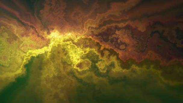 Naturel beau marbre turbulent rouge orange motif texture animation fond - nouvelle qualité unique coloré joyeux mouvement teinture effet vague dynamique vacances minéralogie science minière vidéo 