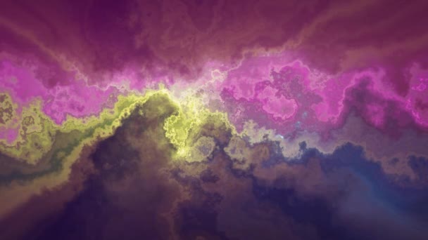 Naturel beau marbre turbulent motif rouge vert texture animation fond - nouvelle qualité unique coloré joyeux mouvement teinture effet vague dynamique vacances minéralogie science minière vidéo 