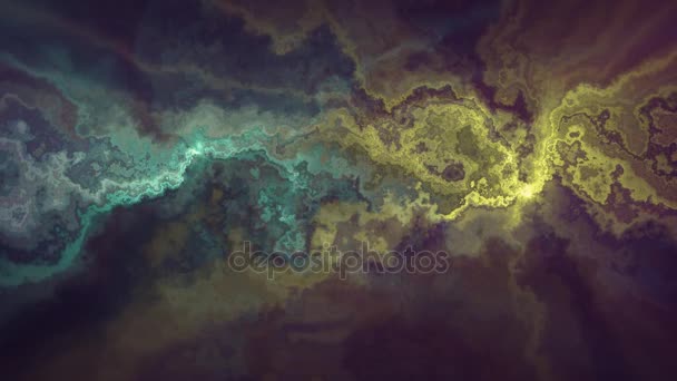 Naturel beau marbre turbulent motif rouge vert texture animation fond - nouvelle qualité unique coloré joyeux mouvement teinture effet vague dynamique vacances minéralogie science minière vidéo 