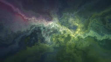 Doğal güzel mermer çalkantılı model pembe yeşil doku animasyon arka plan - yeni benzersiz kalite renkli neşeli hareket boya etkisi dalga dinamik tatil Mineraloji bilim araştırma video görüntüleri