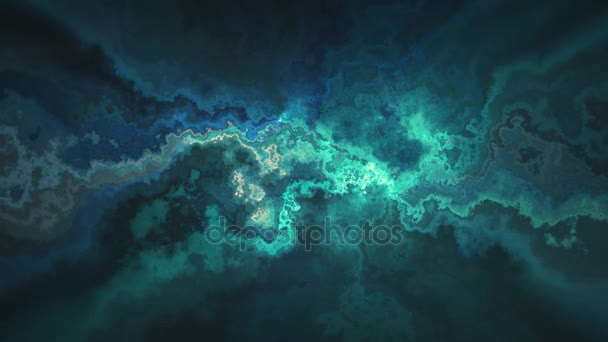 Natürliche schöne Marmor turbulente Muster blau Textur Animation Hintergrund - neue einzigartige Qualität bunt fröhlich Bewegung Farbstoff Effekt Welle dynamisch Urlaub Mineralogie Wissenschaft Bergbau Videoaufnahmen — Stockvideo